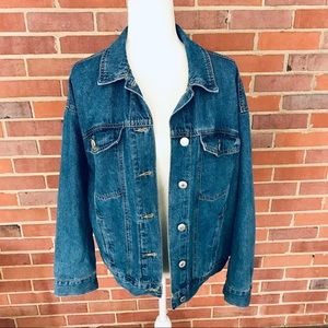 💕SOLD💕 Oversized Trucker Jean Jacket M
